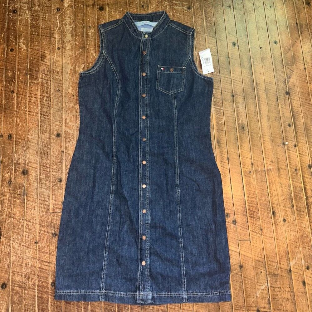 Tommy Hilfiger Blue Denim Mini Dress